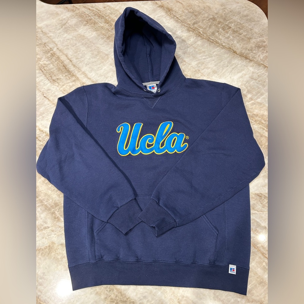 Russell Athletic Navy Blue Hoodie with UCLA Logo